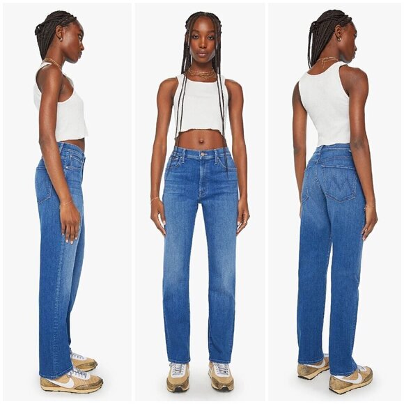 💕MOTHER💕 The Ditcher Zip Skimp Jeans ~ Across The Finnish Line 34 NWT